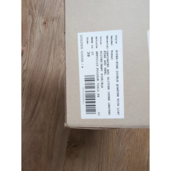 Golden Goose Super Star Silver Glitter Sneakers Womens EU 38 - Picture 14 of 16